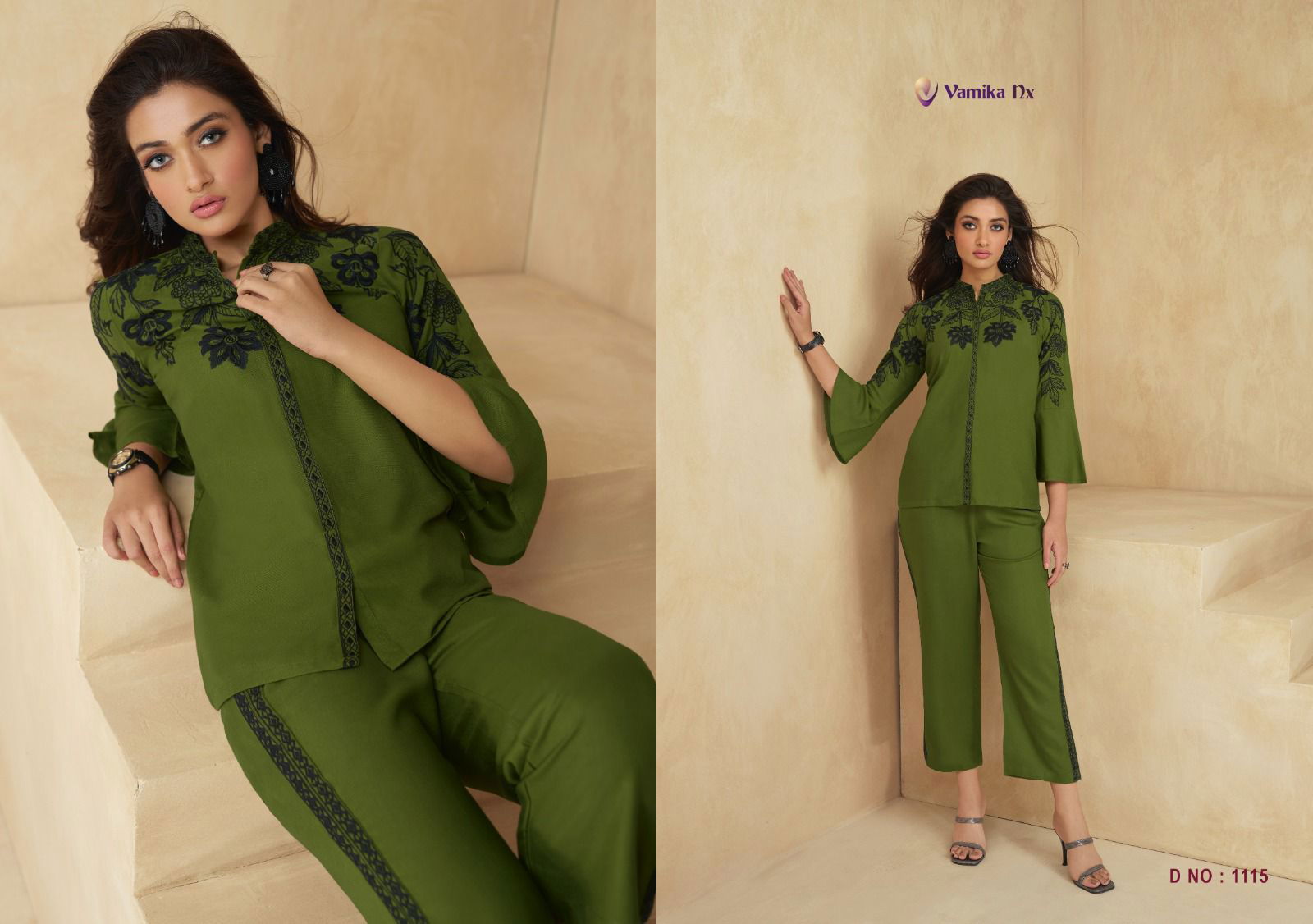 Vamika Nx Saraa Ladies Top With Bottom Western Catalog
